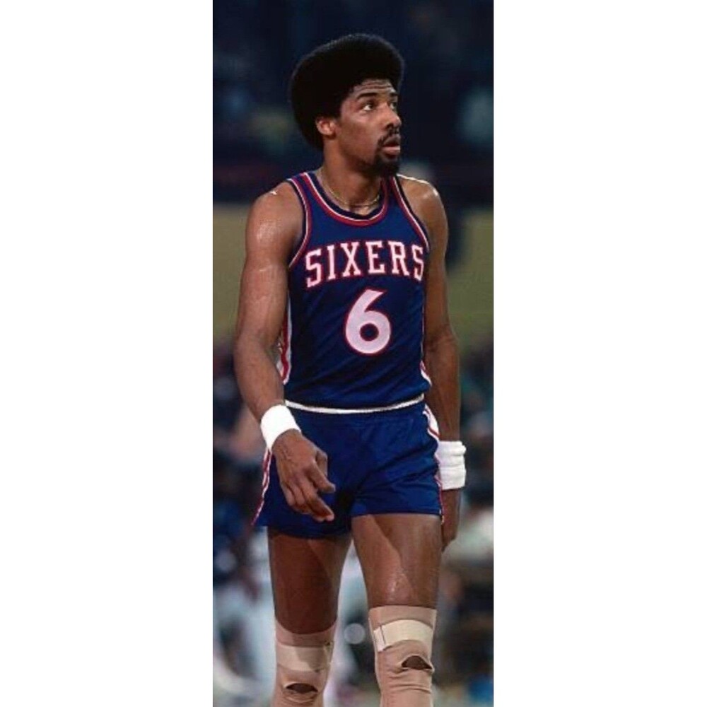 Julius Erving (Dr.J)-(76ers)-(Blue)-(Jersey)-(New Condition)-(Size:XL)-$100.00 - Picture 2 of 10
